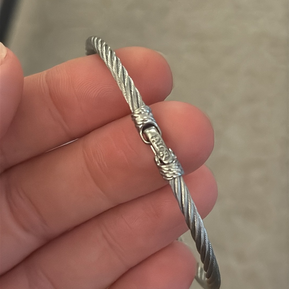 Alor Single Round Stackable Bracelet With Natural… - image 5